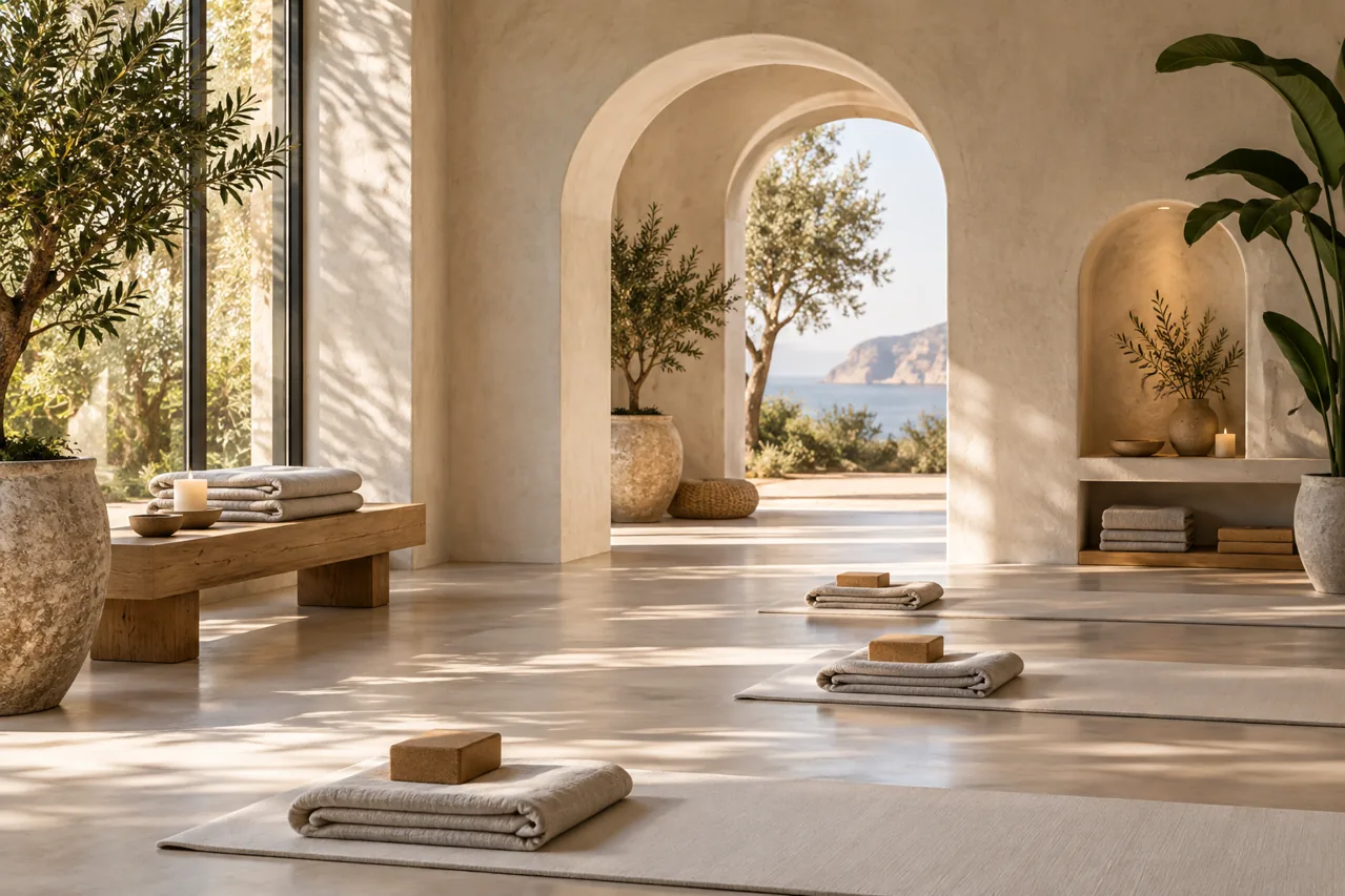 Yoga studio — illustrative editorial image